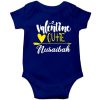 Valentines-Cutie-Customized-Name-Baby-Romper-Half-Sleeve-Blue