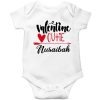 Valentines-Cutie-Customized-Name-Baby-Romper-Half-Sleeve-White