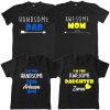 Handsome-Awesome-Family-Combo-Tees-Black