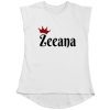 Customized-Name-with-Crown-Unique-Girls-T-Shirt-White