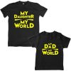 Dad-Daughter-World-Family-Combo-Tees-Black
