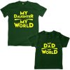 Dad-Daughter-World-Family-Combo-Tees-Green