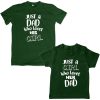 Just-A-Dad-Daughter-Lovable-T-Shirt-Green