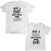 Just-A-Dad-Daughter-Lovable-T-Shirt-White