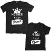 Queen-Mom-&-Prince-Son-Family-Combo-Tees-Black