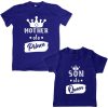 Queen-Mom-&-Prince-Son-Family-Combo-Tees-Blue