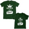Queen-Mom-&-Prince-Son-Family-Combo-Tees-Green