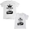 Queen-Mom-&-Prince-Son-Family-Combo-Tees-White