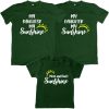 Mom-&-Dad's-Sunshine-Family-Combo-T-Shirt-Green