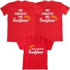 Mom-&-Dad's-Sunshine-Family-Combo-T-Shirt-Red