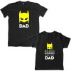 Batman-Superhero-Dad-Son-Combo-T-Shirt-Black