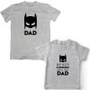 Batman-Superhero-Dad-Son-Combo-T-Shirt-Grey