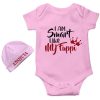 Smart-Like-Fuppi-New-Born-Baby-Romper-With-Beanie-Pink