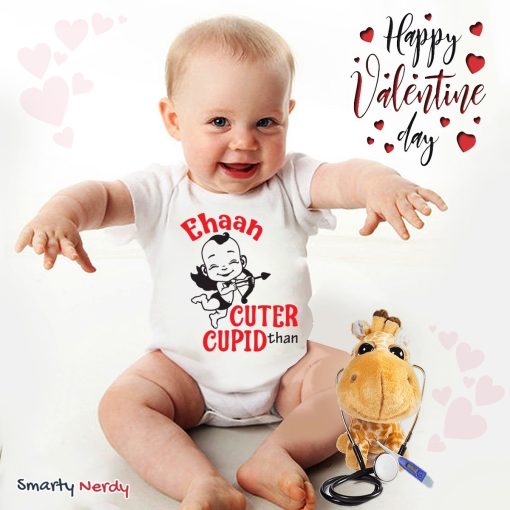 Cuter than cupid baby romper