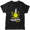 Birthday-Customized-name-With-Cupcake-T-Shirt-Black