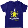 Birthday-Customized-name-With-Cupcake-T-Shirt-Blue