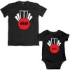 Ekushe-Baba-&-Kid-Customized-Family-Combo-Tee-Black