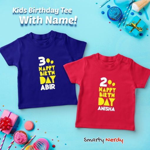 Birthday Special Customized Name T Shirt
