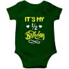 Half birthday romper green