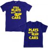 Plays-With-Cars-Dad-Son-Combo-blue tshirt