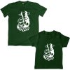 kurbani eid father son green tshirt