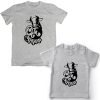 kurbani eid father son grey tshirt