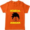 roblox kid name orange tshirt