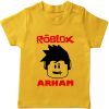 roblox kid name yellow tshirt