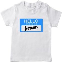 Hello my name is white tshirt