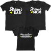 Kid's love Mom Dad black tshirt
