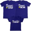 Kid's love Mom Dad blue tshirt