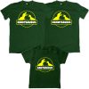 daddysaurus mommysaurus babysaurus green tshirt