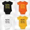 my mom doesn't need your advice black orange white yellow romper