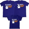 Daddy Boo mommy boo Baby boo halloween tshirt blue