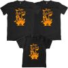 Happy-halloween family matching outfit black