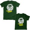 Lion king dad son matching tshirt green
