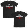 Mr Never right Mrs always right black couple tshirt