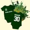 T20 ICC Cricket World cup 2021 baby romper green