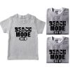 beach mode on matching tshirt for group vacation grey
