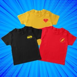 Superhero Fan Kids T Shirt (Flash | Superman | Batman)