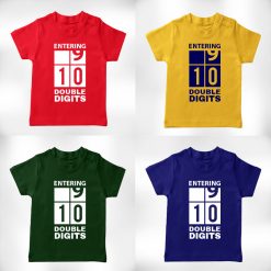 entering double-digits birthday tshirt