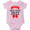 Happy new year 2022 pink romper