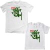 Hridoye bangladesh tshirt for father and son white