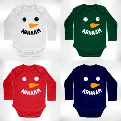 Olaf showman chirstmas baby romper full sleeve