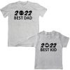 best dad kid custom t-shirt white