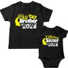 big brother little sister new year tshirt black