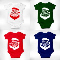 merry christmas baby romper half sleeve
