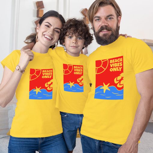 Beach vibe only group tour t-shirt