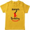 customized birthday tshirt yellow