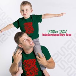 এবারের সংগ্রাম স্বাধীনতার সংগ্রাম Father Kid combo tshirt